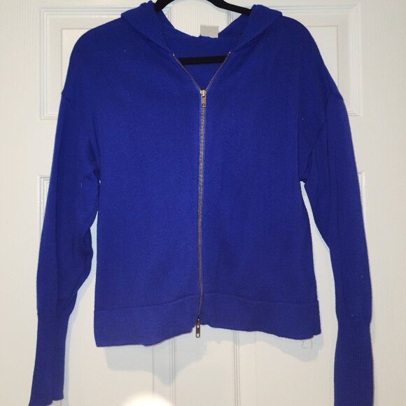 CAbi Cobalt Blue Dressed Up Hoodie, Style 5460, Size S - Picture 2 of 4